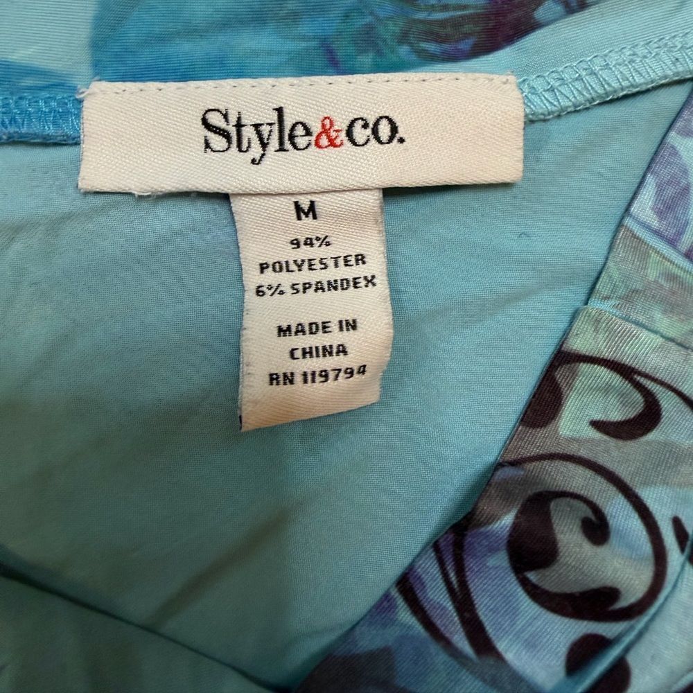 Style & Co. size medium blue mini dress - Picture 5 of 5